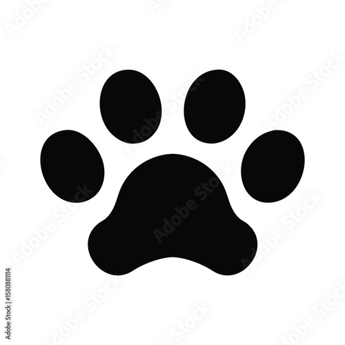 A bold paw print shows the love and affection pet owners feel, transparent background