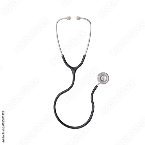 Isolated Stethoscope on Transparent Background