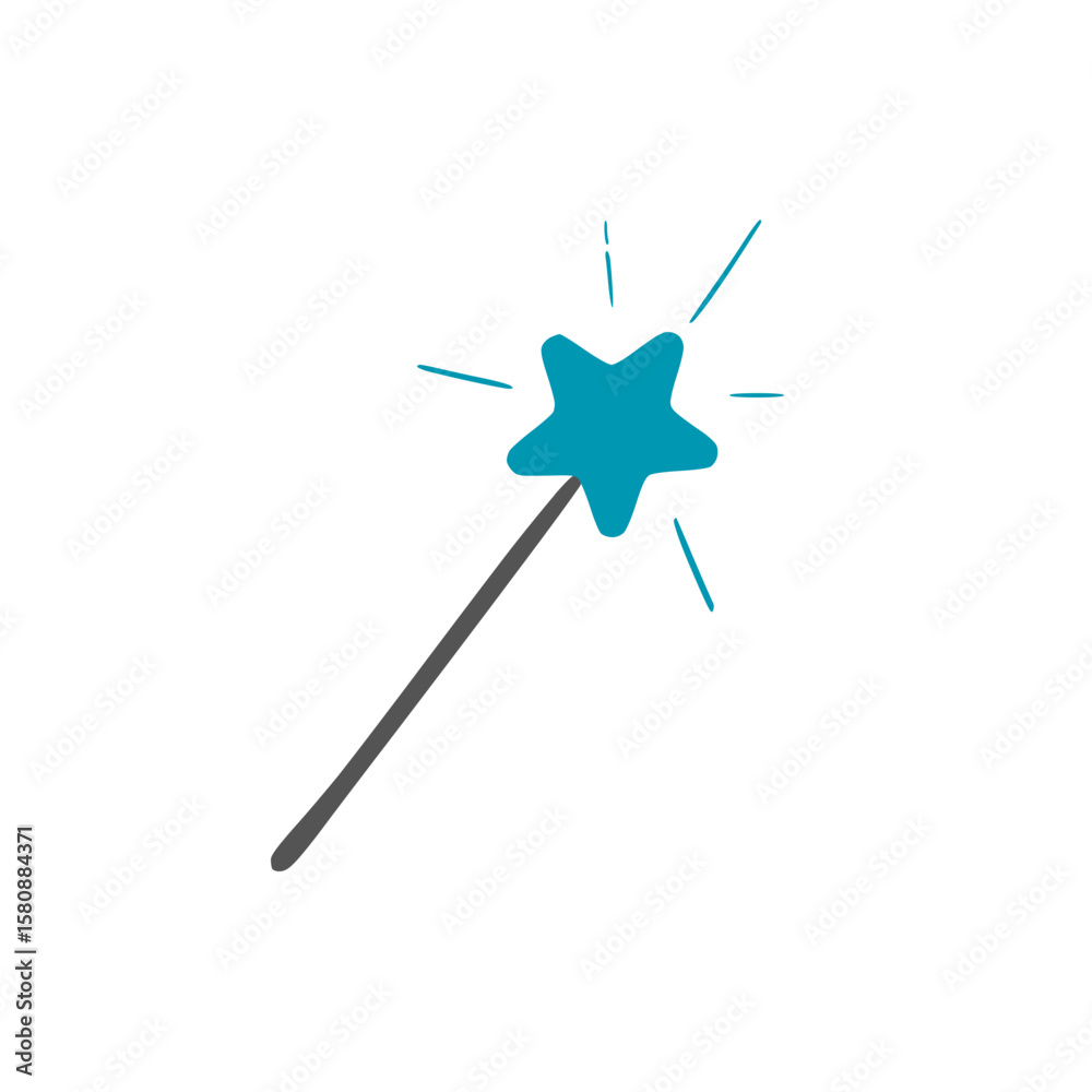Magic wand Decoration. Magic wand Decoration.