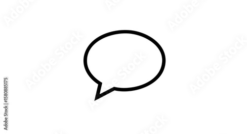 A speech bubble.