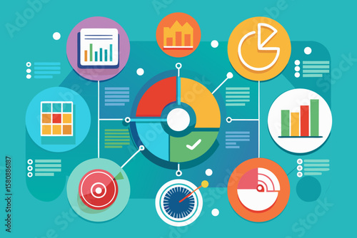 6 Business Infographic Elements Vector Set