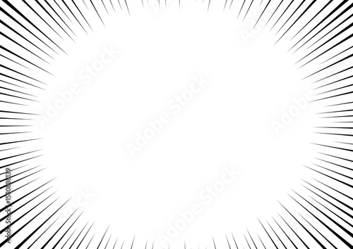 集中線,漫画,効果線の背景素材