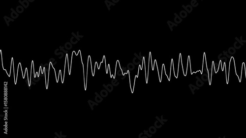 Abstract spectrum wave on the black background 4K resolution stock video