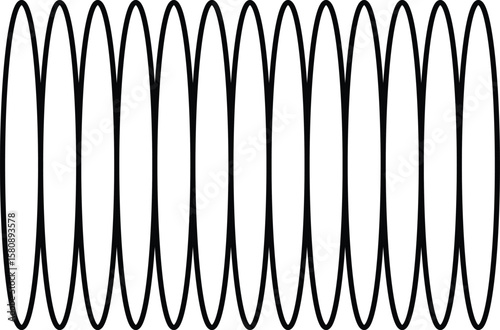 Abstract black and white repeating oval pattern with a clean modern design