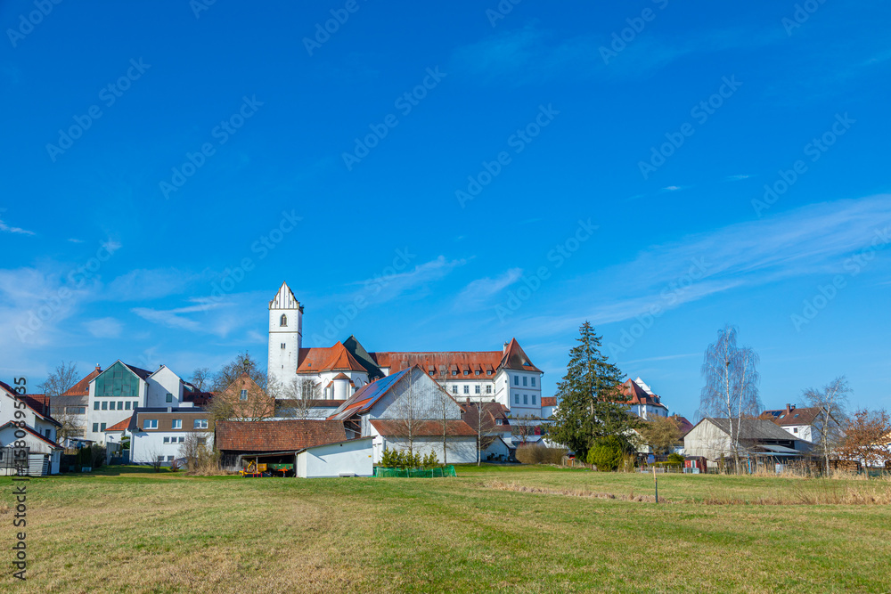 Fototapeta premium health resort Schlossklinik seen from the edge of the national park