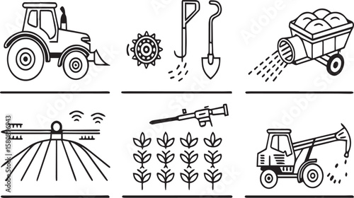 Garden Tools and Plant Symbols