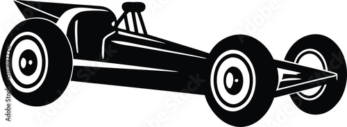 dragster on white background.eps