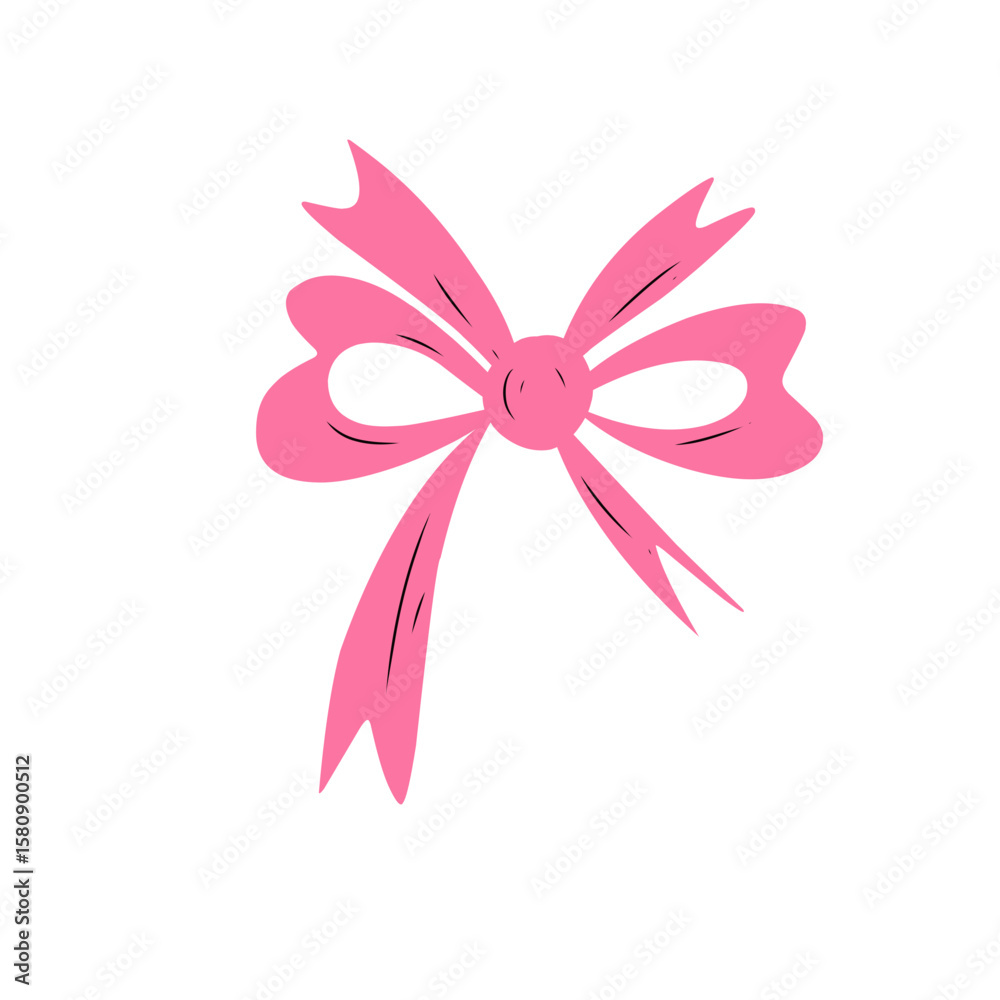 Fototapeta premium pink ribbon illustration