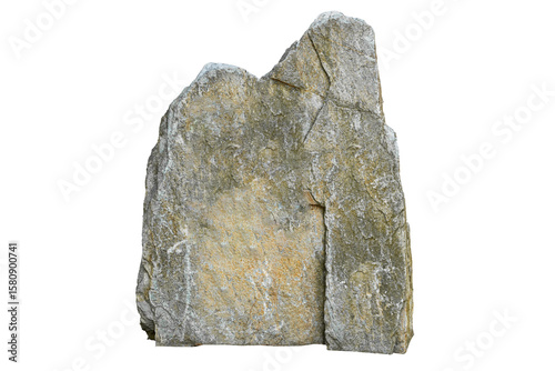 Fotografija Large monolithic granite marble stone for natural landscape, park, garden close-
