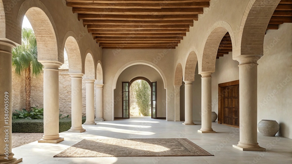 Obraz premium Courtyard of the Alhambra Palace, Granada, Spain