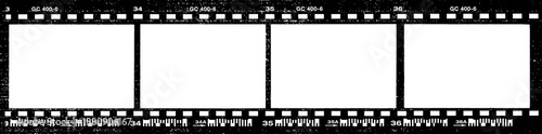 Εκτύπωση καμβά Large film negative texture with a transparent background