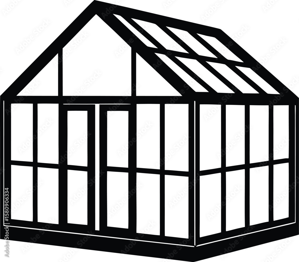 greenhouse pane on white background.eps greenhouse pane on white background.eps