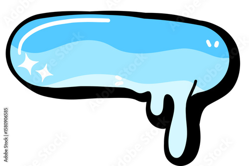 Dripping Colorful Font Minus Symbol Sign
