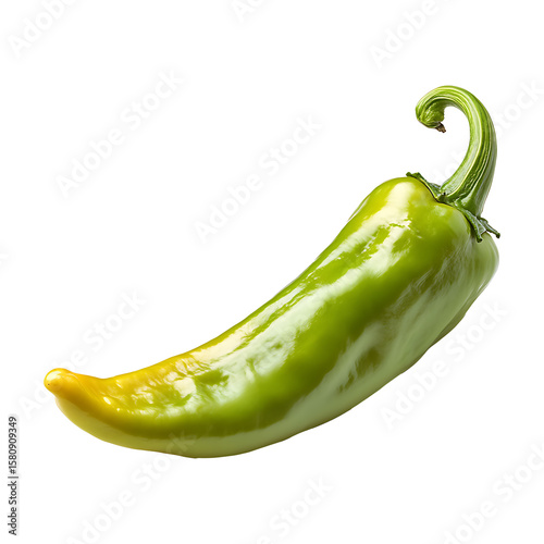 Vibrant Anaheim pepper high quality realistic image