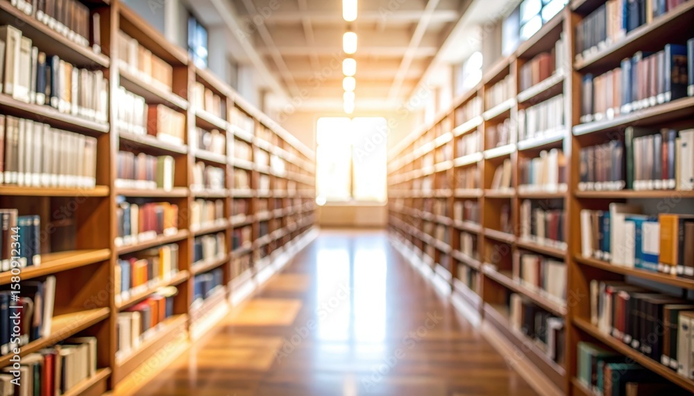 custom made wallpaper toronto digitalSpacious Library Interior With Wooden Bookshelves And Sunlight