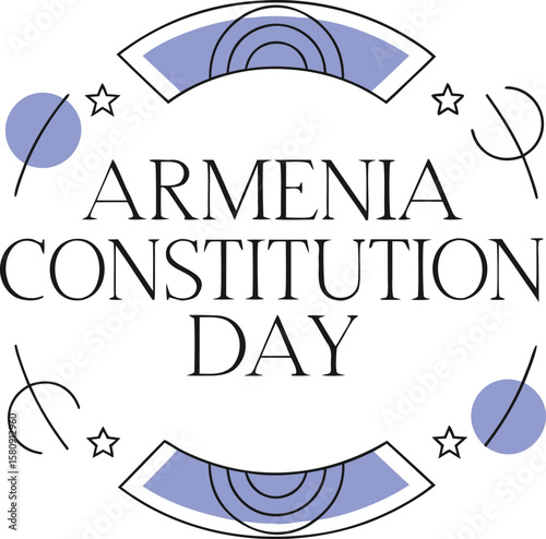 Armenia constitution day celebration graphic design featuring national colors and symbols for festive occasions