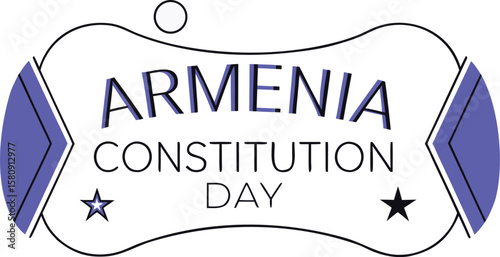 Armenian constitution day celebration artistic representation featuring national colors and symbolic elements