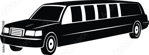 limousine on white background.eps