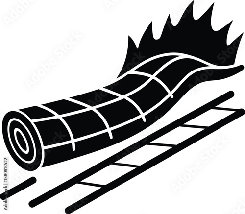log flume on white background.eps