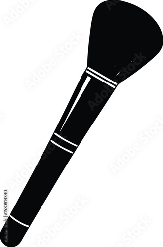 makeup brush on white background.eps