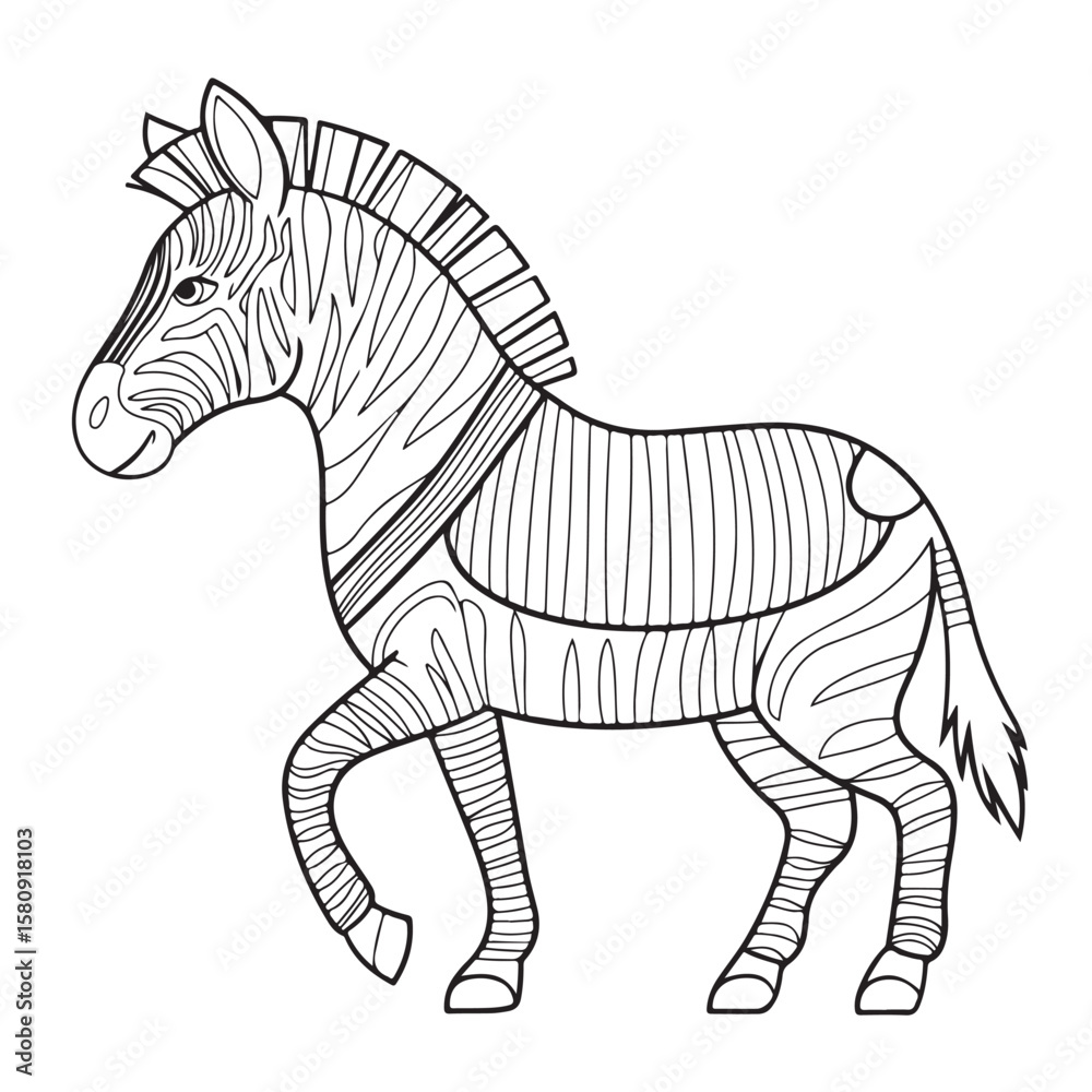 Obraz premium zebra vector illustration