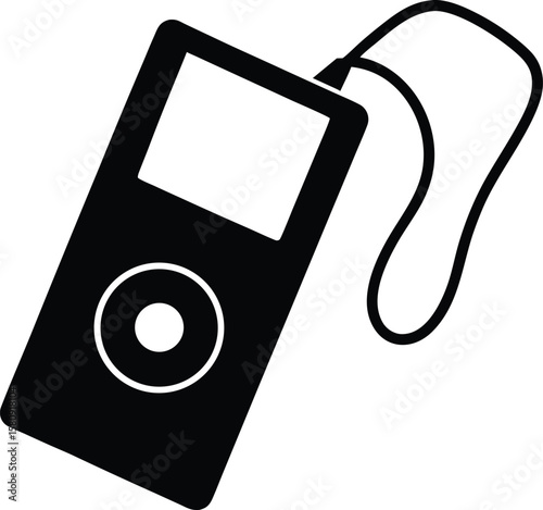 mp3 player on white background.eps