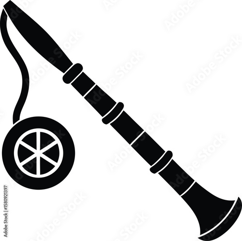 peace pipe on white background.eps