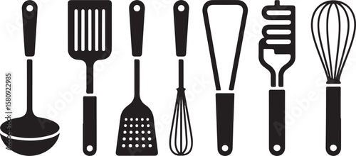 Kitchen Utensils Ladle Spatula Whisk Cooking Tools