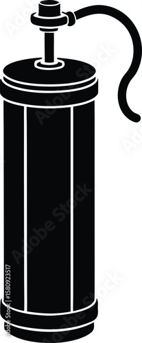 pneumatic tube canister on white background.eps