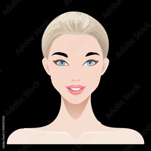 a beautiful girl face