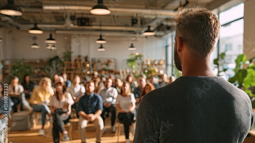 Community, modern meeting room