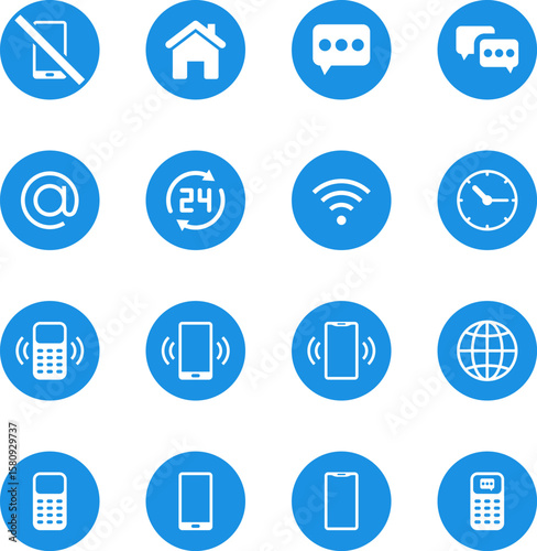 Business Card Contact Information Icon Collection. Contact information icons set name, location, phone, home, map pin, email and web address. PNG or vector