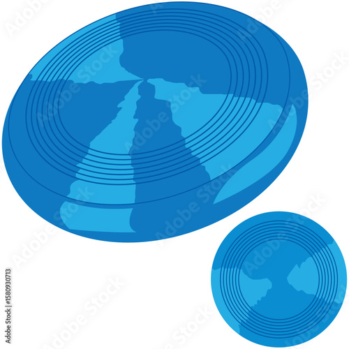 frisbee, blue color Flying Disc.