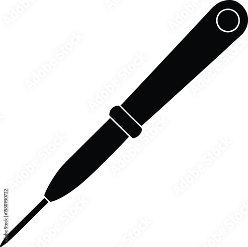 seam ripper on white background.eps