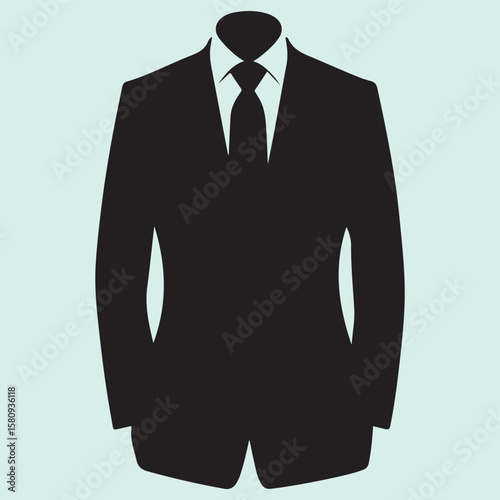 vector illustration of business man suit