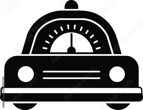 taxi meter on white background.eps