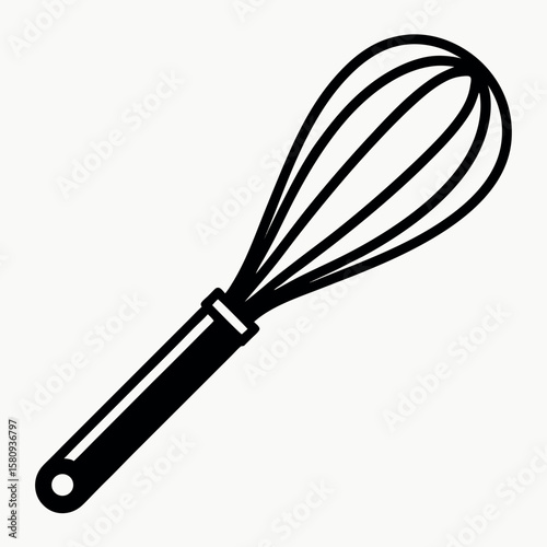 Kitchen whisk silhouette