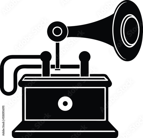 telegraph key on white background.eps
