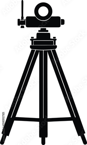 theodolite on white background.eps