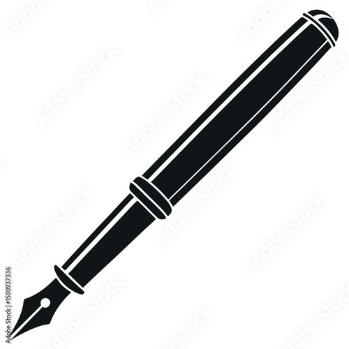 Classic fountain pen silhouette