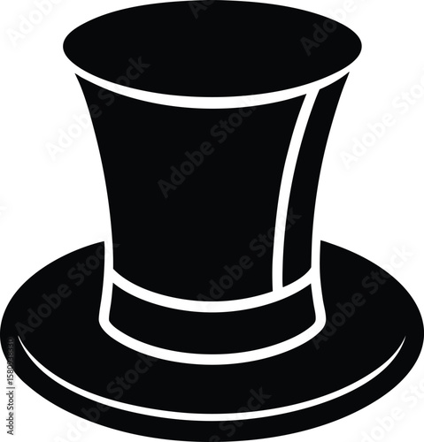 top hat on white background.eps