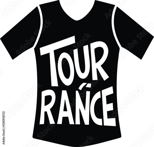 tour de france yellow jersey on white background.eps