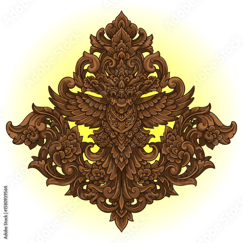 wood carving vector