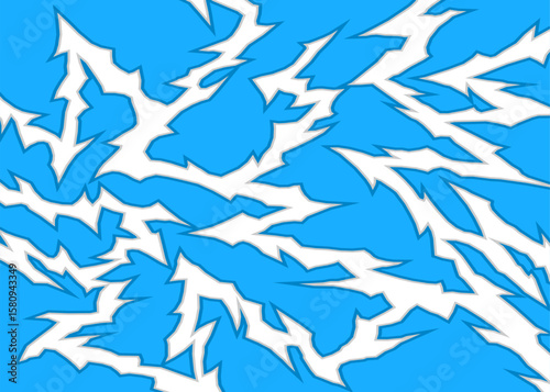Abstract background with geometric crack line pattern and with some copy space area. Claw mark pattern