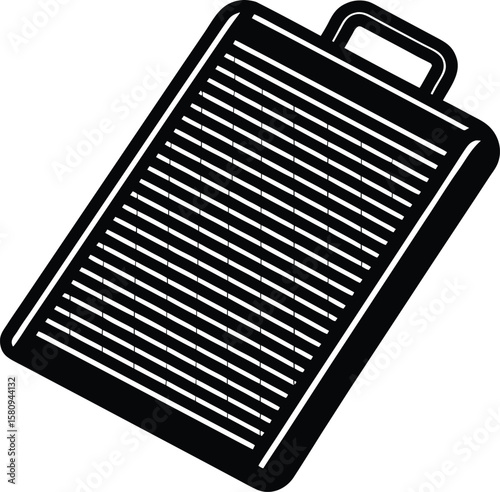 washboard on white background.eps