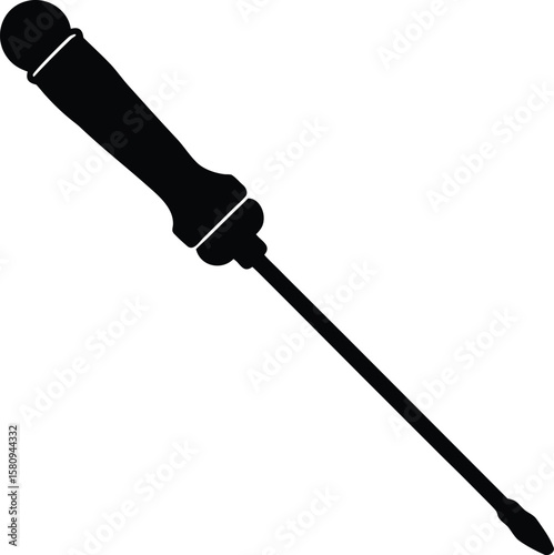watchmaker s screwdriver on white background.eps