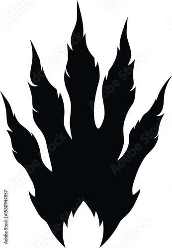 werewolf claw mark on white background.eps