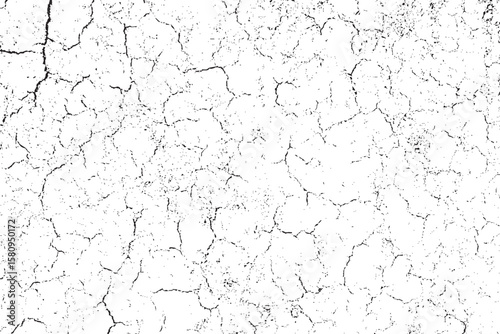 Ground cracks vector texture backgrounds. Use this texture to create realistic ground crack aesthetics in vector format for any graphic design project.