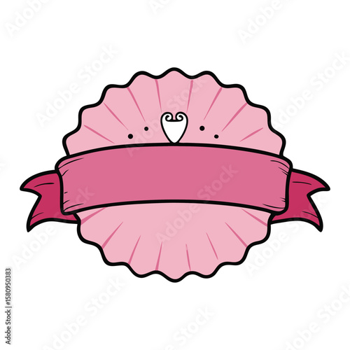 A scalable pink tutu label featuring a delicate, soft pink tutu illustration—perfect for elegant branding, ballet themes, or charming, feminine packaging designs.
