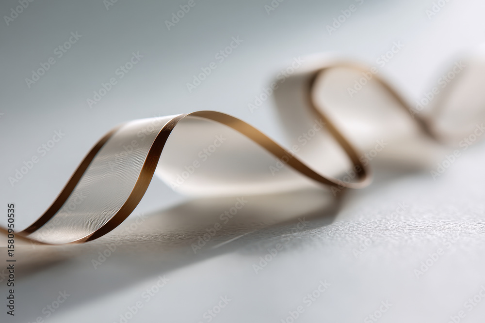 Fototapeta premium create abstract image featuring delicate winding lines on clean white background